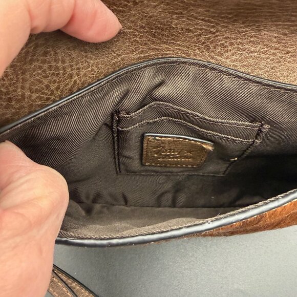 Tony Lama Western Brindle Cowhide Hair Wristlet - Picture 6 of 6